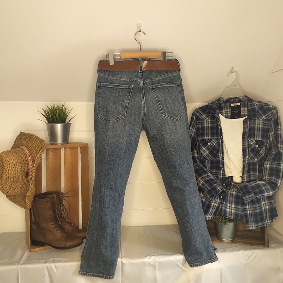 NWT Old Navy High Waisted OG Side-Slit Ankle Jeans - Picture 2 of 11